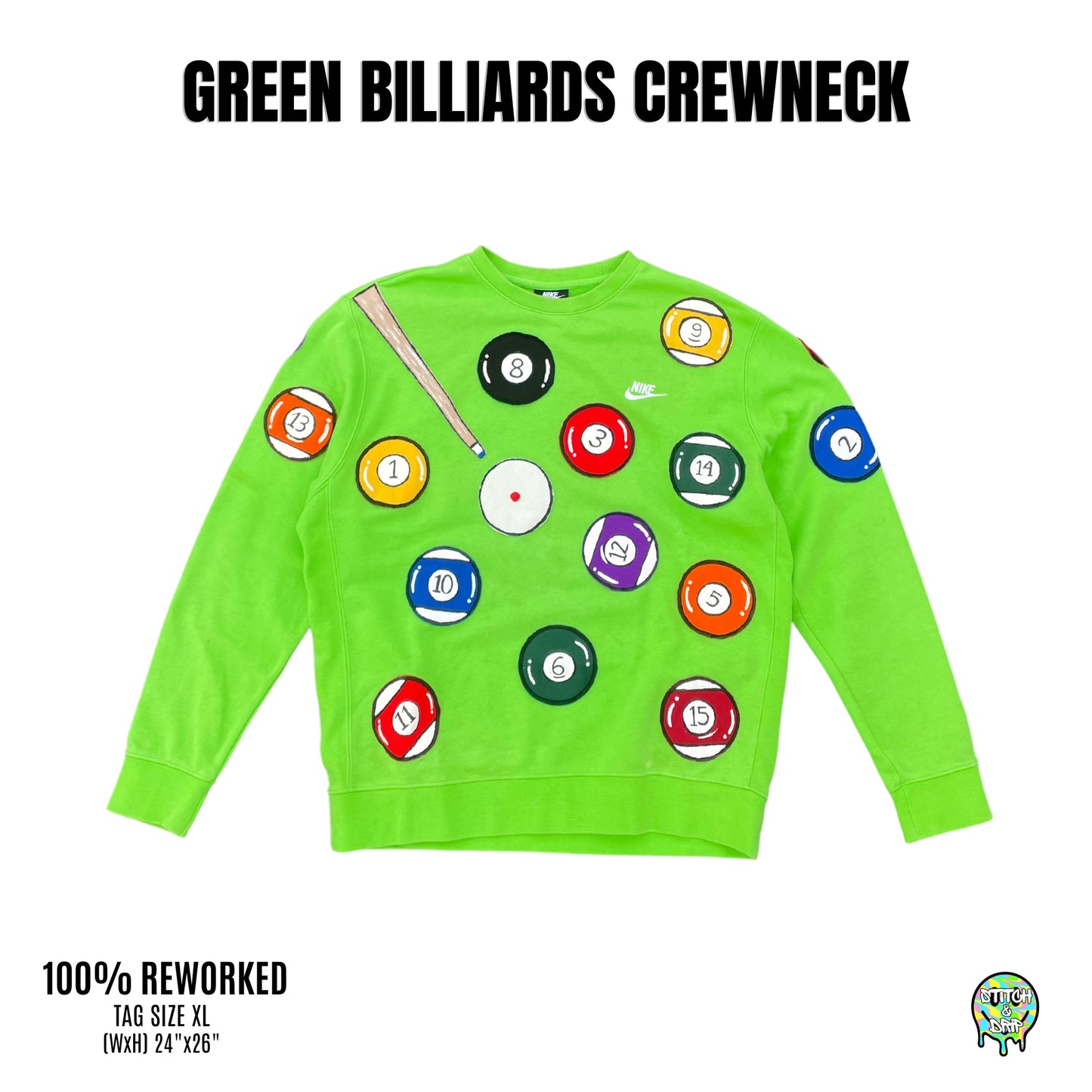 Rack 'Em Up Crewneck Size Extra Large (XL)
