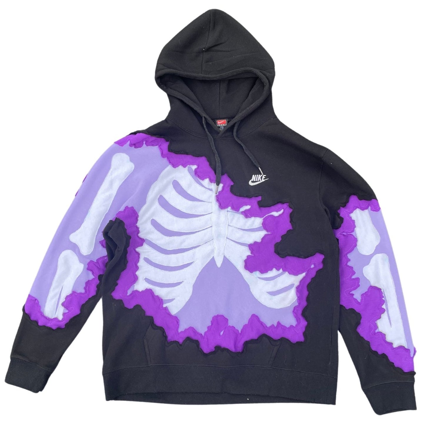 Black/Purple Bones Hoodie (XL/XXL)