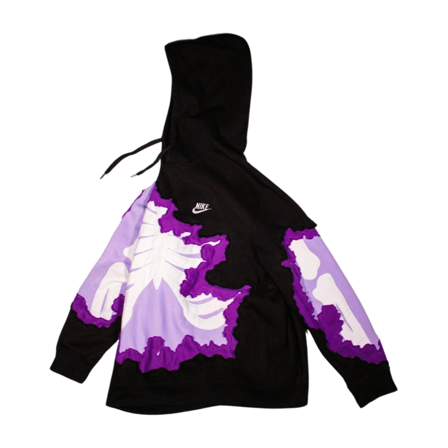 Black/Purple Bones Hoodie (XL/XXL)