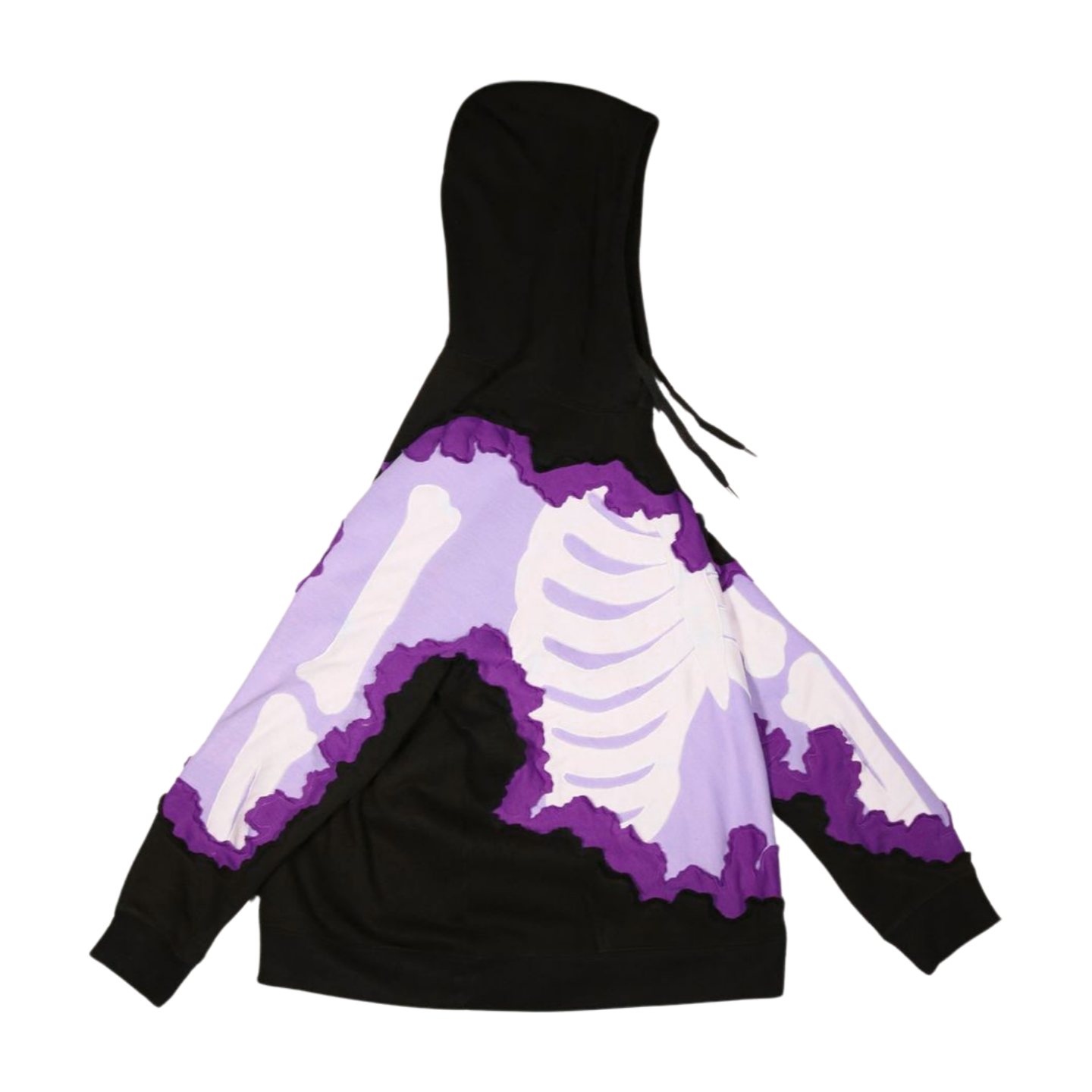 Black/Purple Bones Hoodie (XL/XXL)